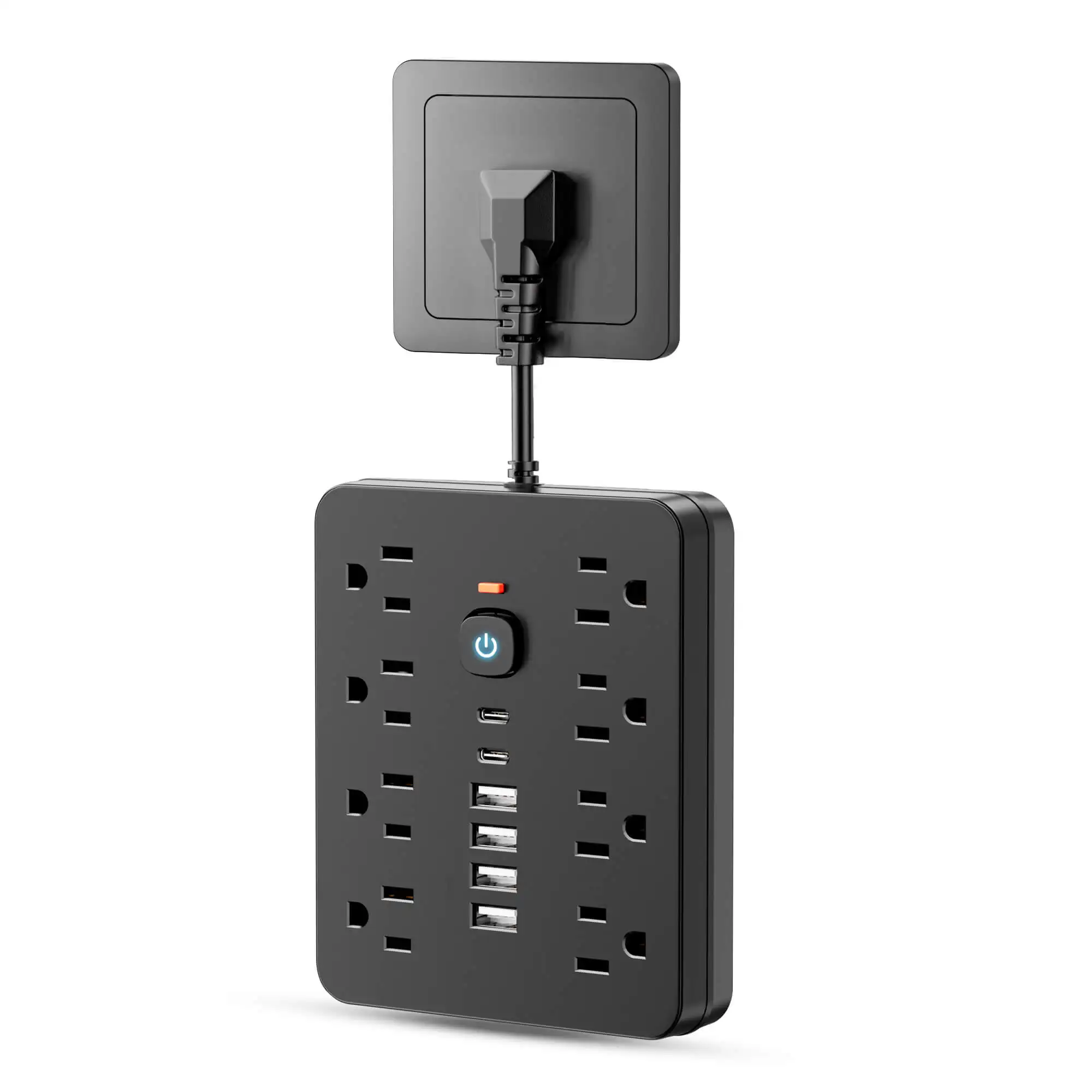 14-in-1 Power Strip Surge Protector with 8 AC Outlets 4 USB 2 Type-C Fast Charging - Image 9