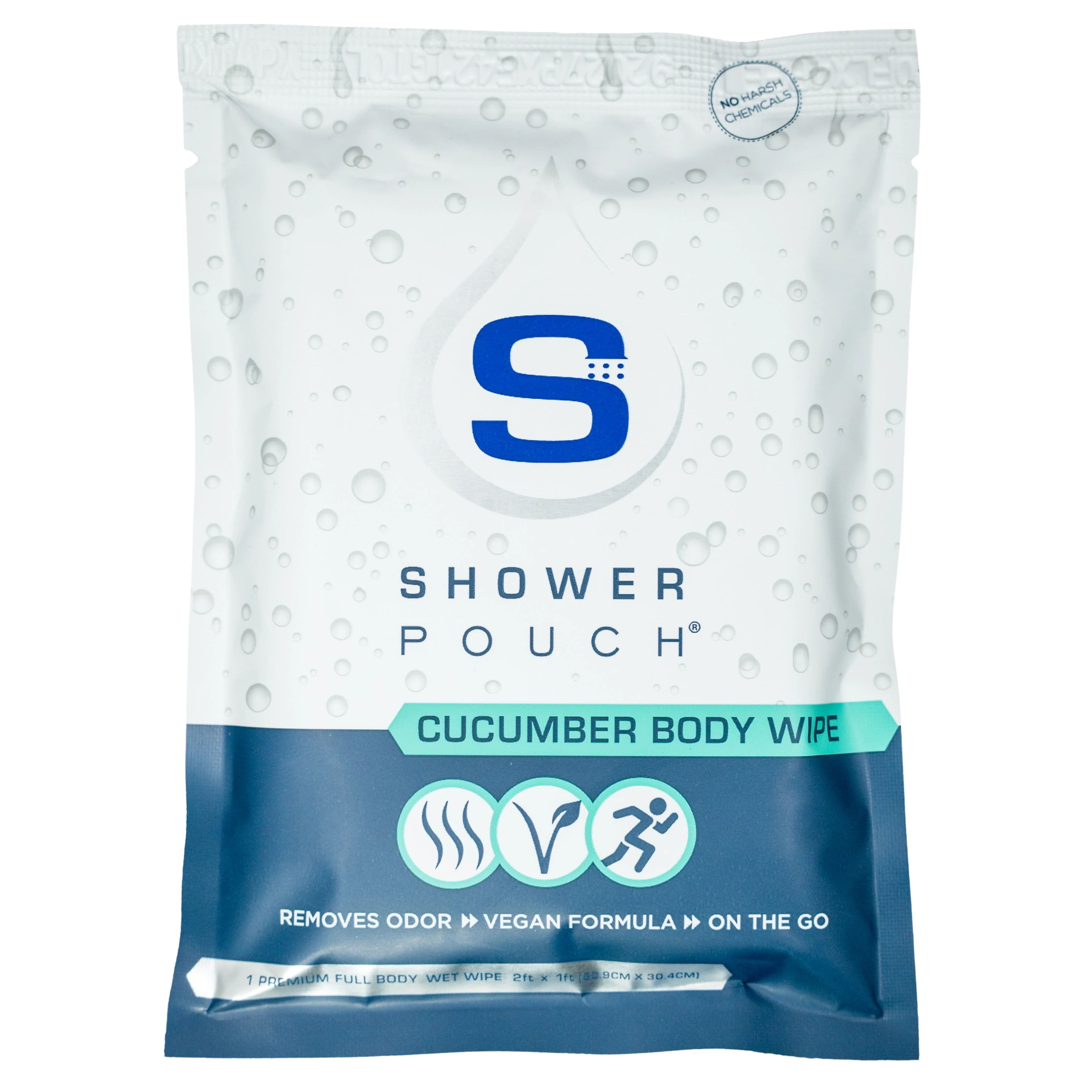 15-pack Shower Pouch XL (2' x 1') Body Wipes - Image 22