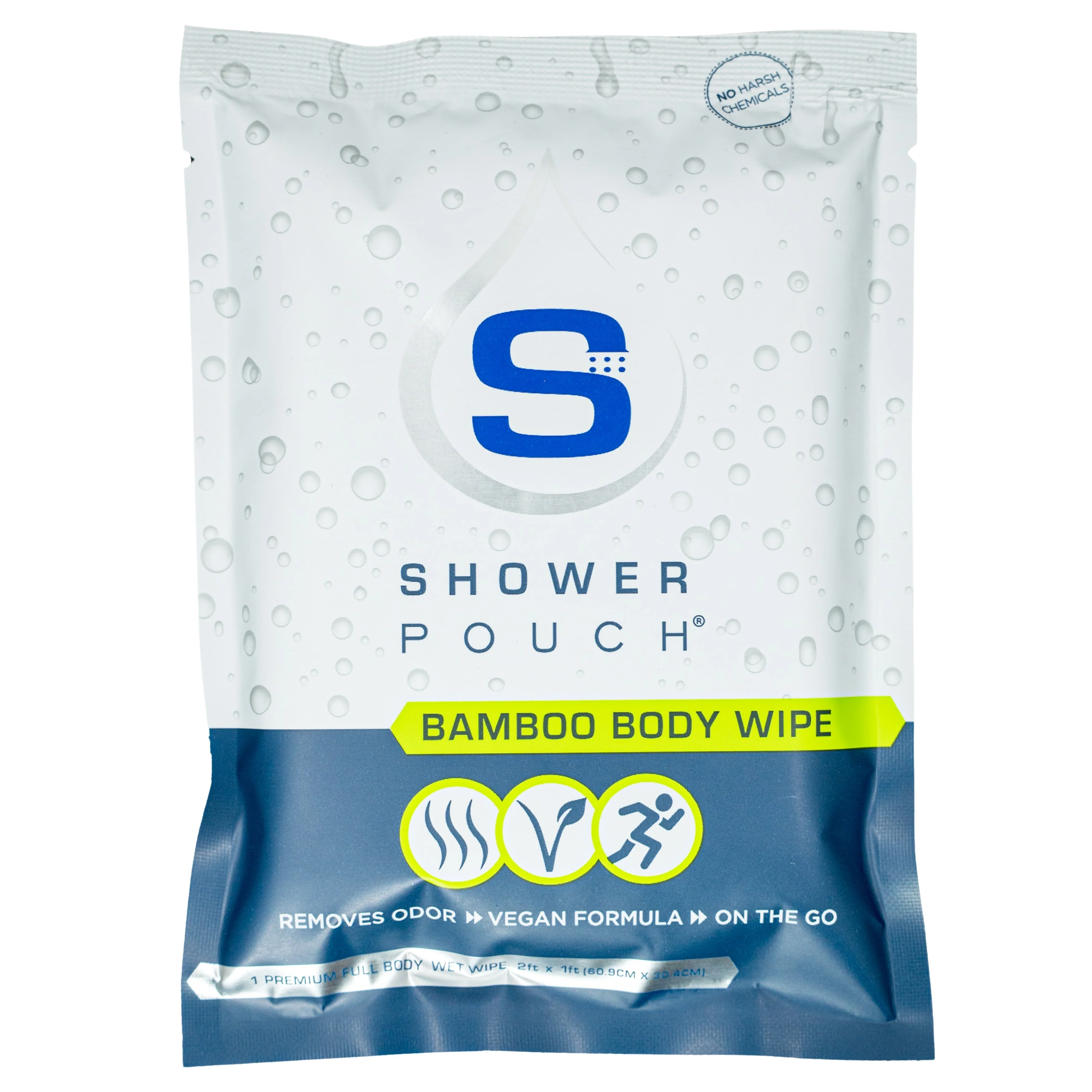 15-pack Shower Pouch XL (2' x 1') Body Wipes - Image 33