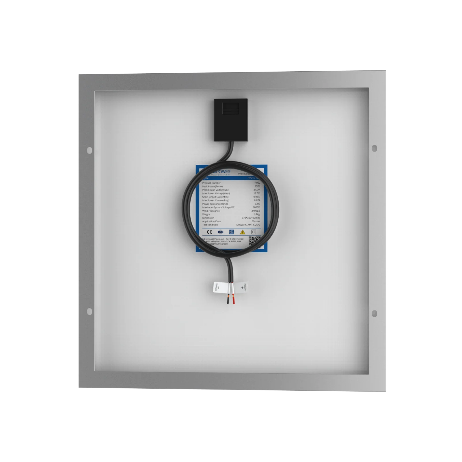 15 Watt 12 Volt Polycrystalline Solar Panel - Image 44