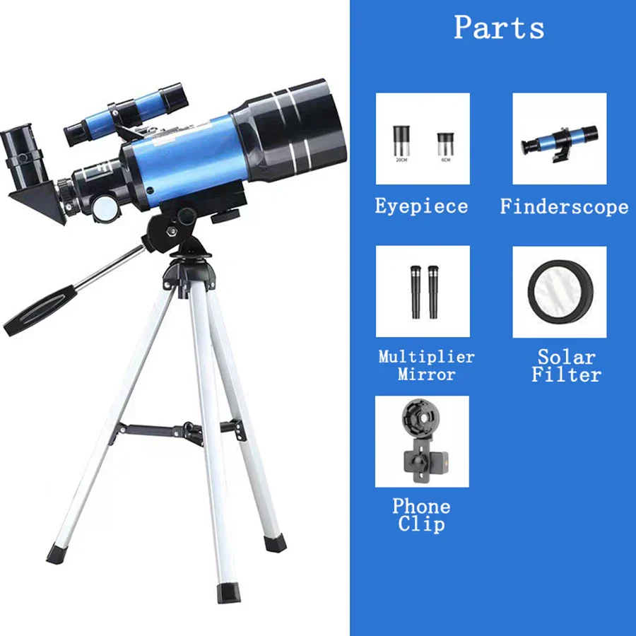 150X HD Astronomical Telescope with Night Vision Long Range Star Moon Viewing Scope - Image 9