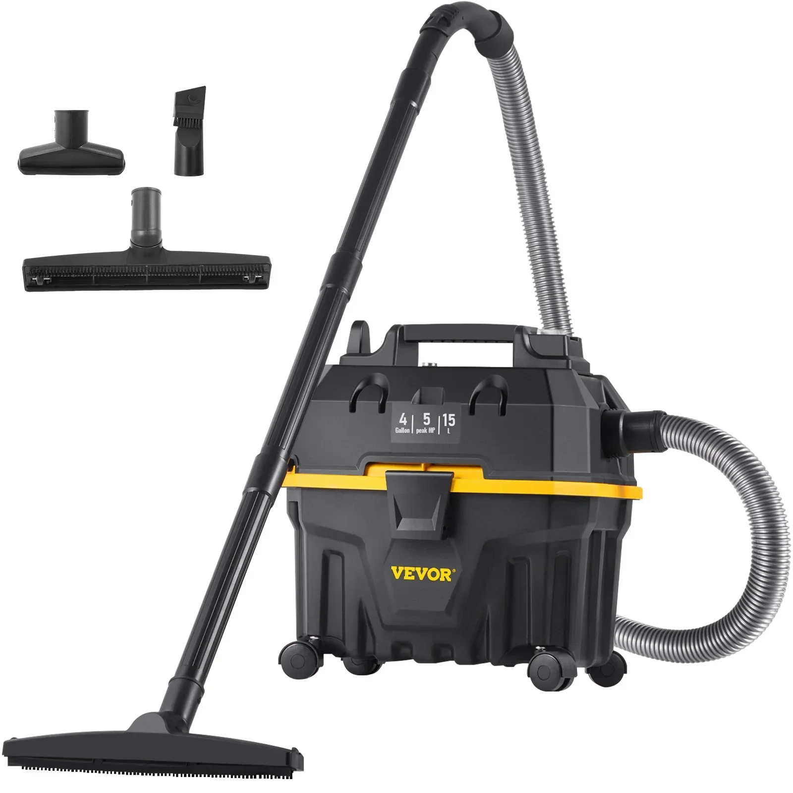 15L Wet Dry Vacuum Cleaner 1200W Strong Suction Air Blower for Car Home