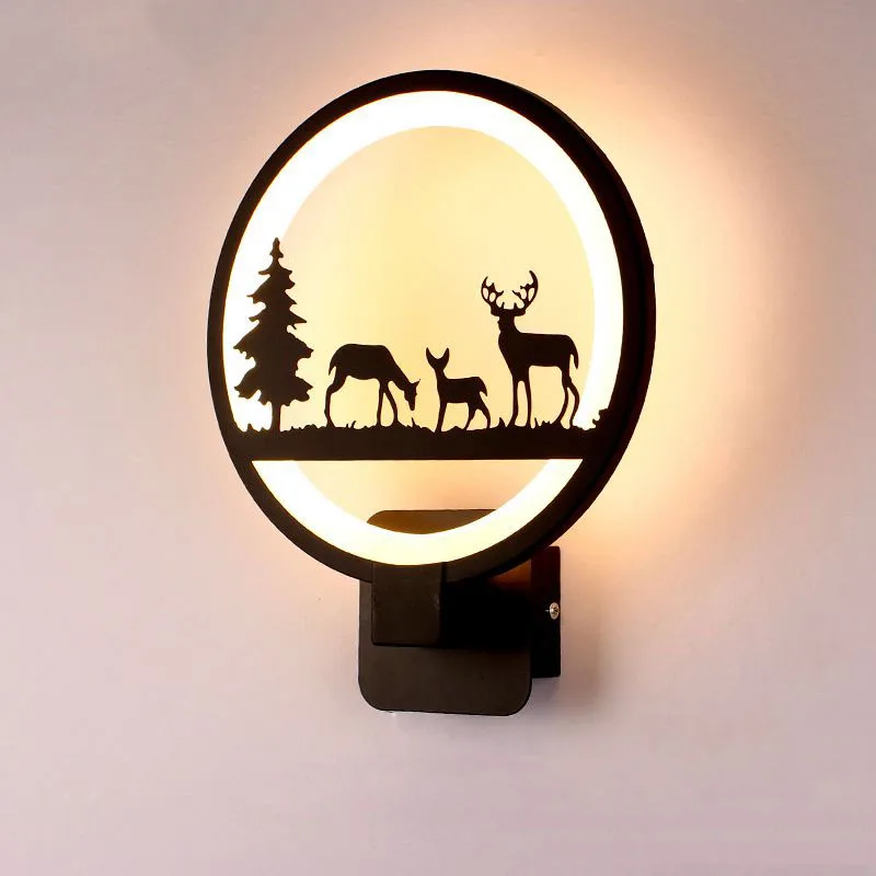 15W LED Wall Lamp Modern Creative Bedroom Living Room Corridor Indoor Light