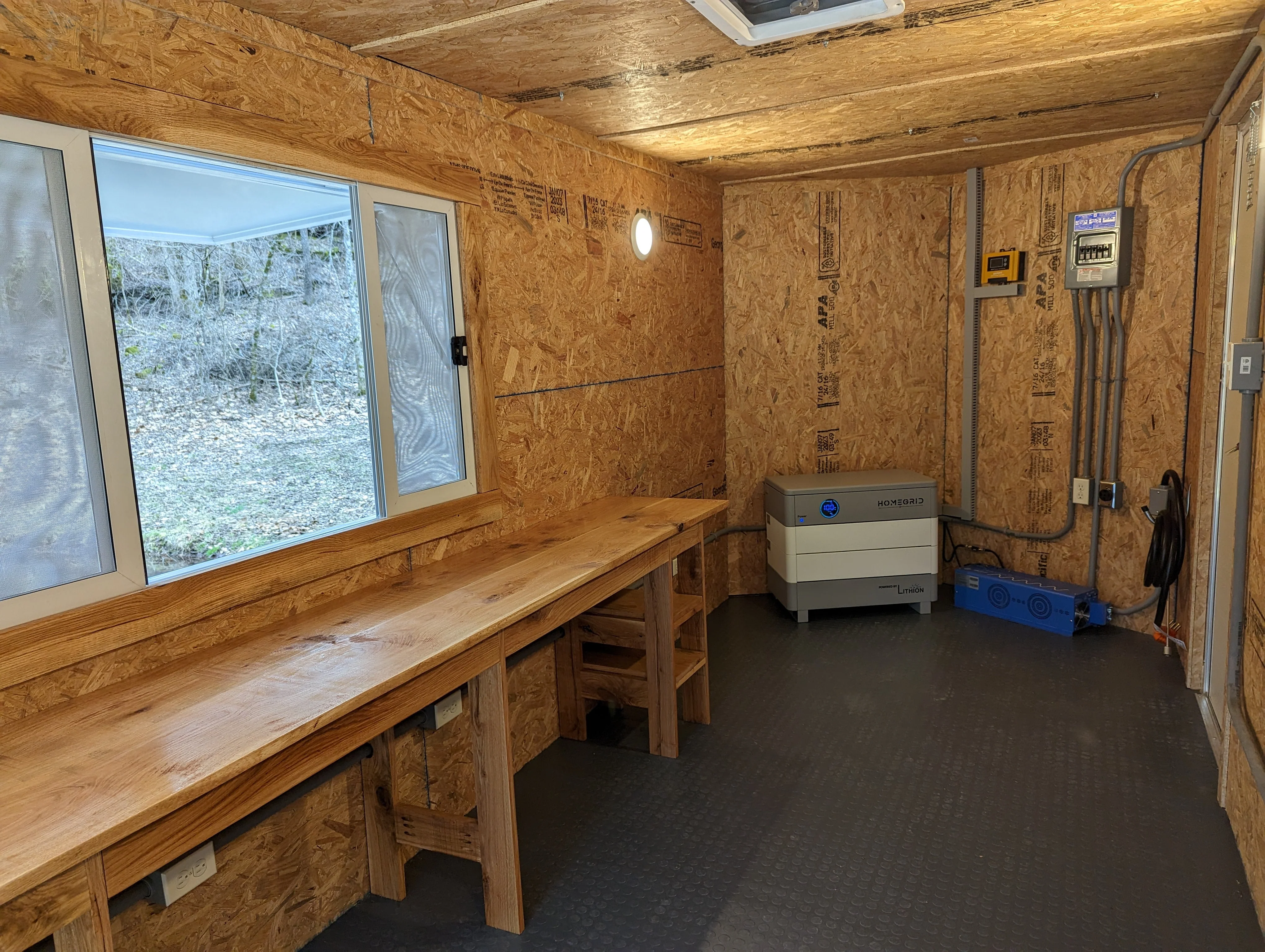 16' Enclosed SOLAR POWERED Offgrid Self-Sufficient Trailer - Concession Window Expanded Solar Array / Expanded Lithium battery bank - MOBILE STOREFRONT VERSION (SC) - Image 10