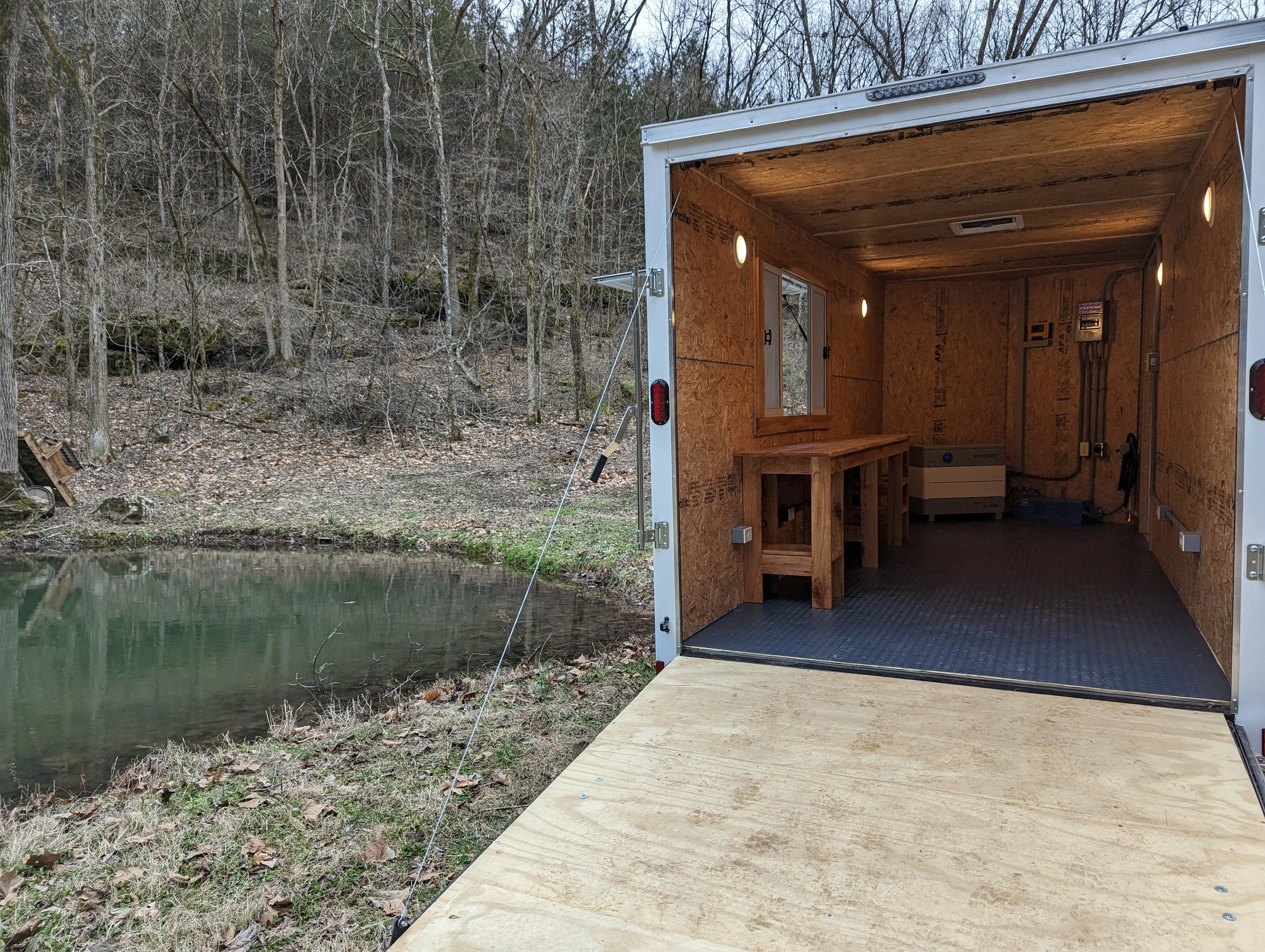 16' Enclosed SOLAR POWERED Offgrid Self-Sufficient Trailer - Concession Window Expanded Solar Array / Expanded Lithium battery bank - MOBILE STOREFRONT VERSION (SC) - Image 6