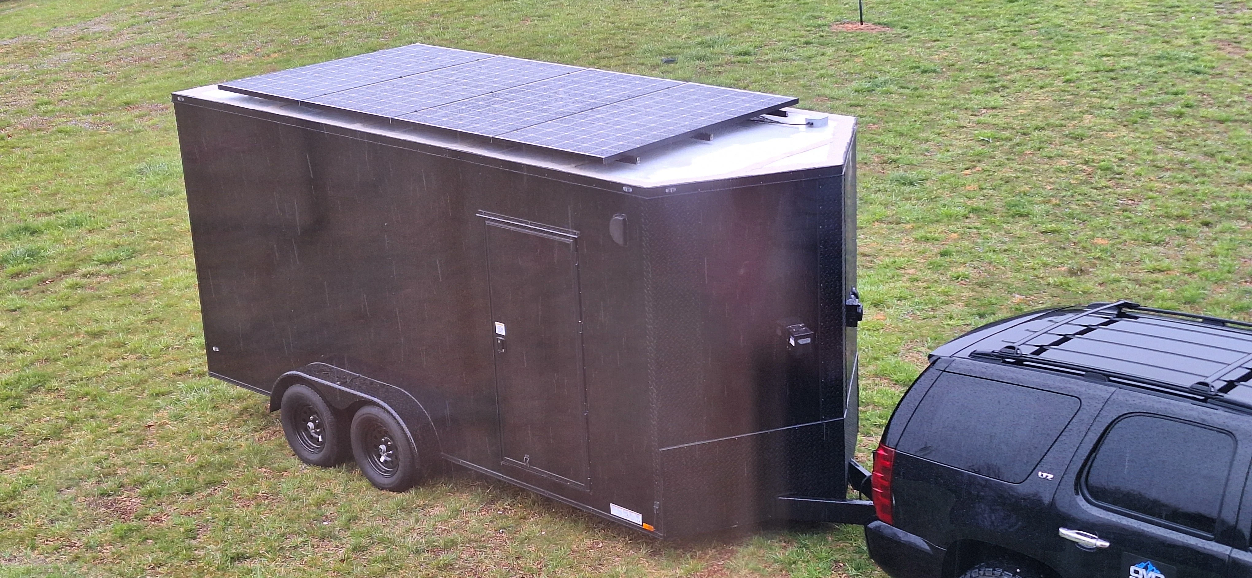 16' Enclosed SOLAR POWERED Offgrid Self-Sufficient Trailer - SOL-ARK 15K Version with 32K Lithium Battery - Image 2