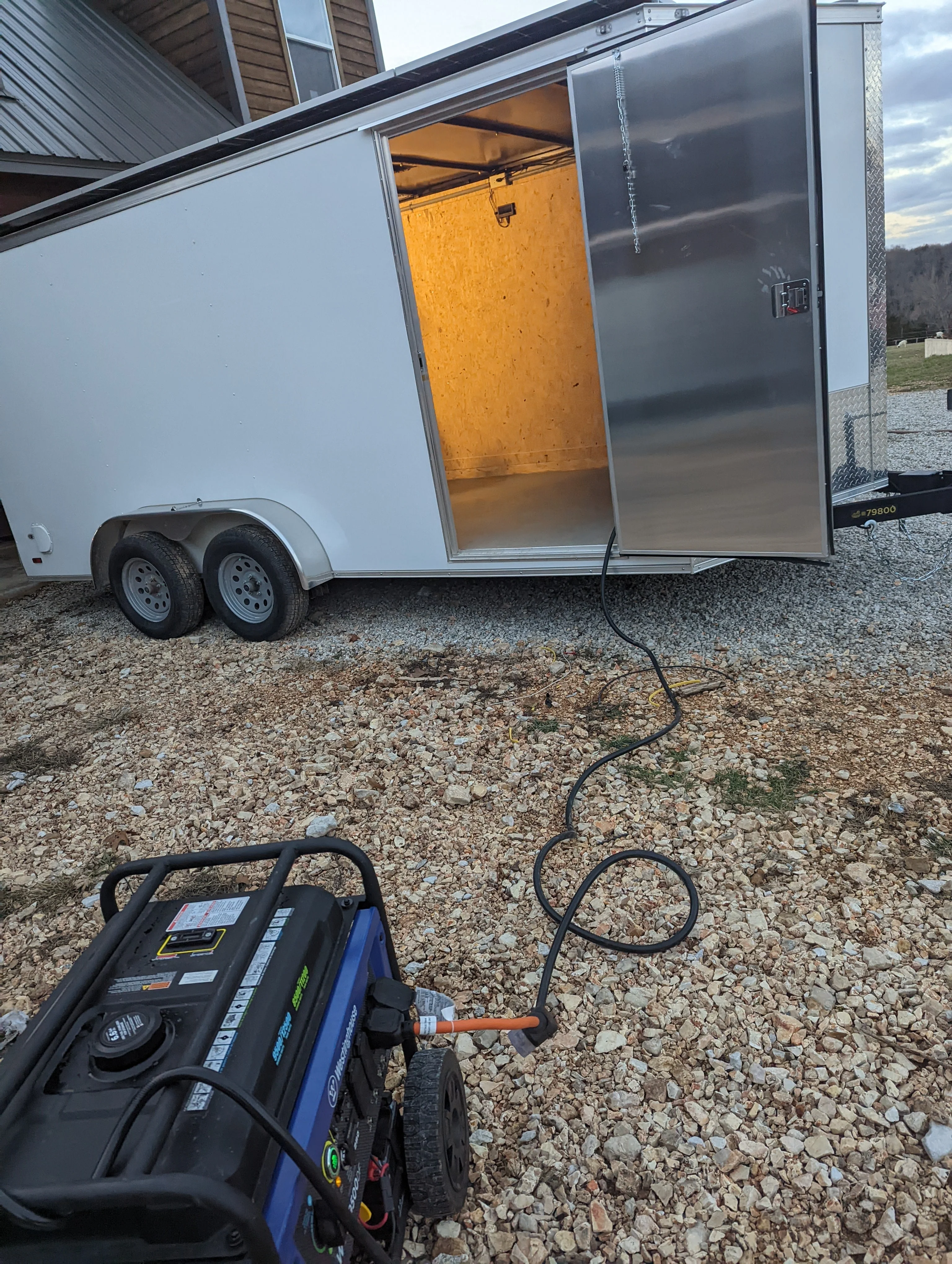 16' Expanded Model Enclosed SOLAR POWERED Offgrid Self-Sufficient Trailer - BASE MODEL w Expanded 10K Split Phase 120V/240V OMO E-Line Inverter + 10.24kWh OMO E-Line Lithium Battery (SC) - Image 12