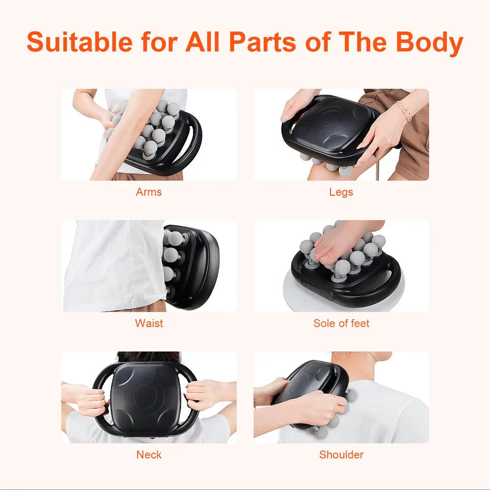 16-Head Fascia Massage Gun High-Frequency Muscle Massager for Neck Back Shoulders - Image 3