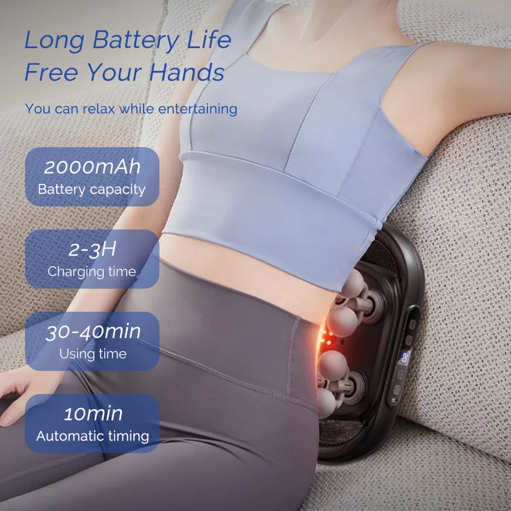16-Head Fascia Massage Gun High-Frequency Muscle Massager for Neck Back Shoulders - Image 7