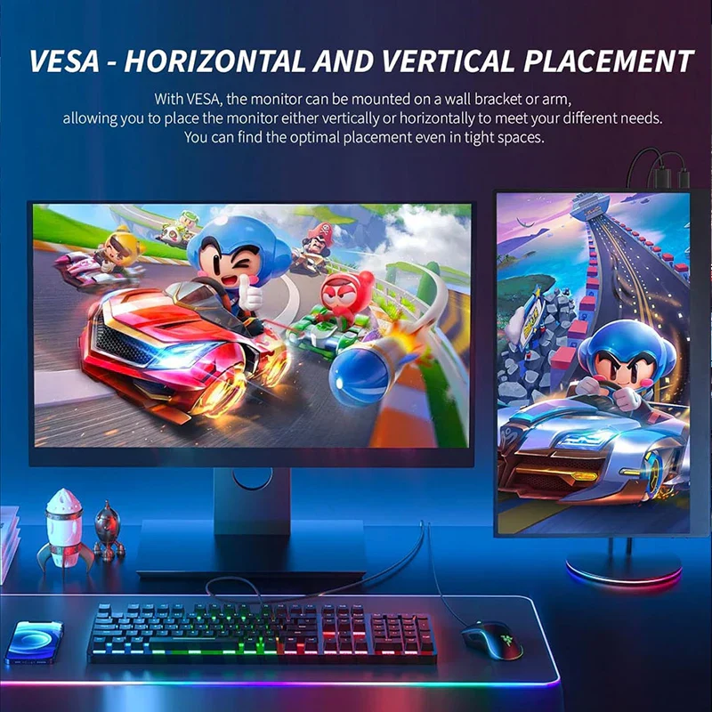 16" Portable Monitor FHD 144Hz IPS 1200P HDR HDMI USB-C VESA Second Screen - Image 4