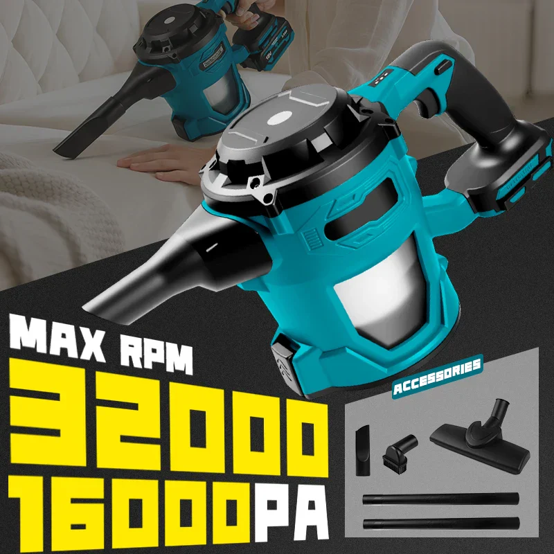 16000Pa Cordless Handheld Vacuum Cleaner Rechargeable Wet Dry Carpet - Image 4