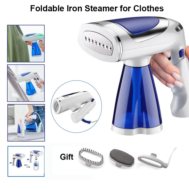 1600W Portable Garment Steamer Foldable Travel Steam Iron Handheld 3 Speed - Image 3