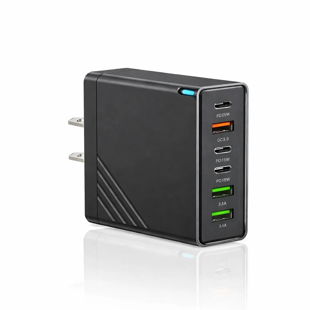 160W Multi-Port USB Charger – Fast Charging Type-C Wall Adapter for iPhone & Android - Image 8
