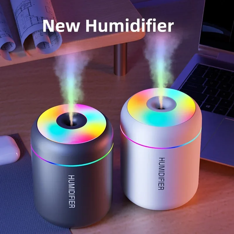 180ml Mini Air Humidifier USB Aroma Diffuser Essential Oil Cool Mist Maker Light - Image 2