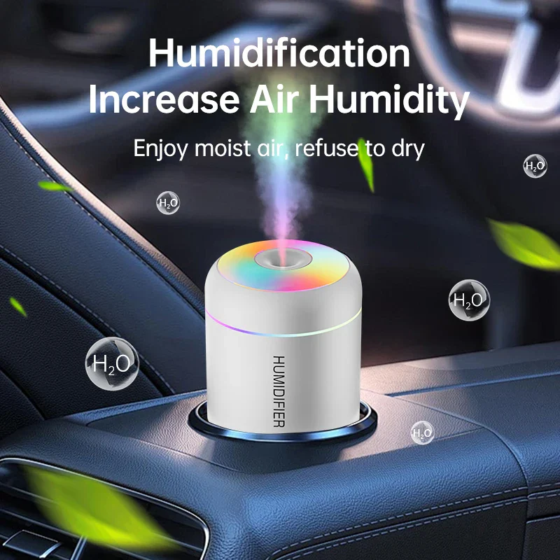 180ml Mini Air Humidifier USB Aroma Diffuser Essential Oil Cool Mist Maker Light - Image 3