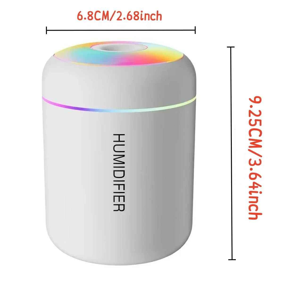 180ml Mini Air Humidifier USB Aroma Diffuser Essential Oil Cool Mist Maker Light - Image 7