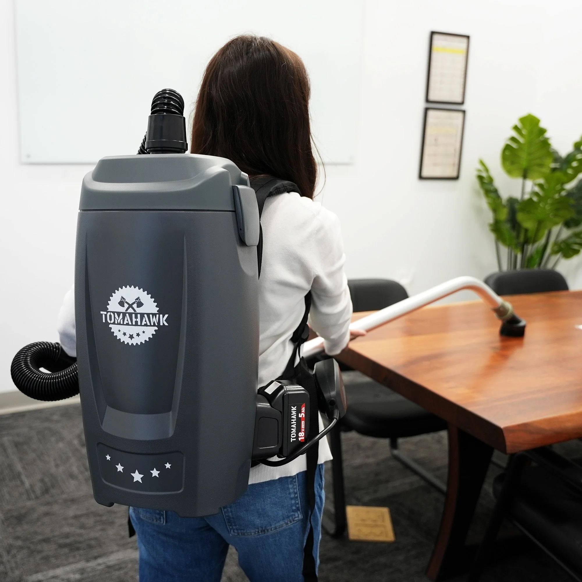 18V Battery Powered Backpack Vacuum 6L for Janitorial Cleaning – Lightweight Cordless Commercial Vacuum with Quiet Operation - Image 2