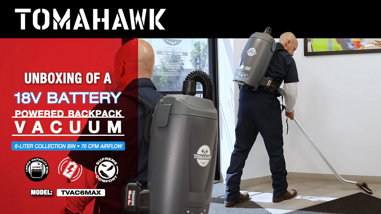 18V Battery Powered Backpack Vacuum 6L for Janitorial Cleaning – Lightweight Cordless Commercial Vacuum with Quiet Operation - Image 3