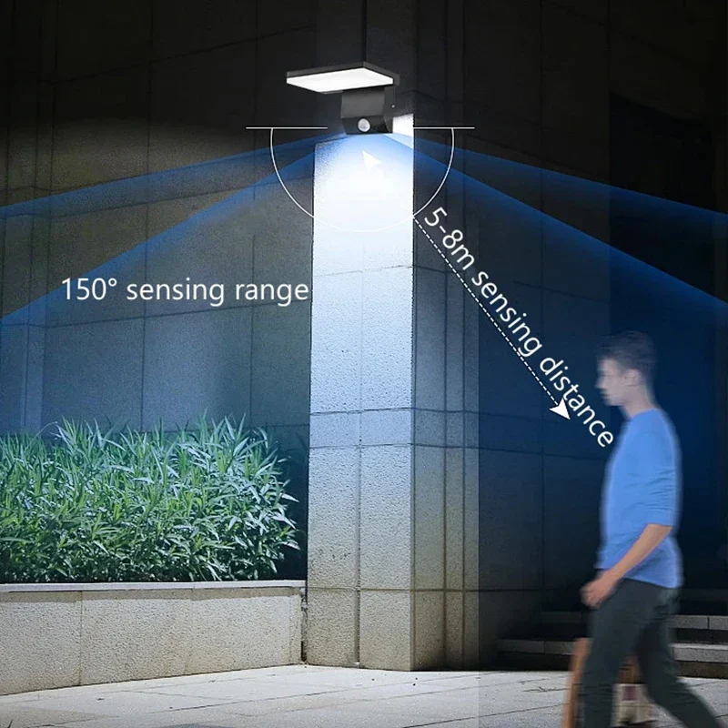 18W LED Outdoor Wall Light IP65 Waterproof Motion Sensor Foldable Modern Lamp - Image 2