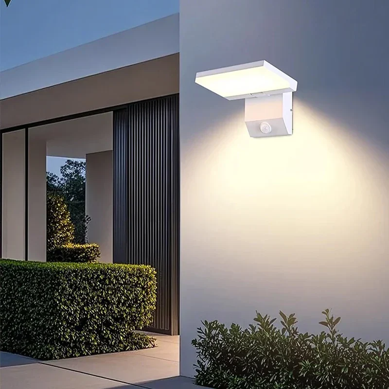 18W LED Outdoor Wall Light IP65 Waterproof Motion Sensor Foldable Modern Lamp - Image 4