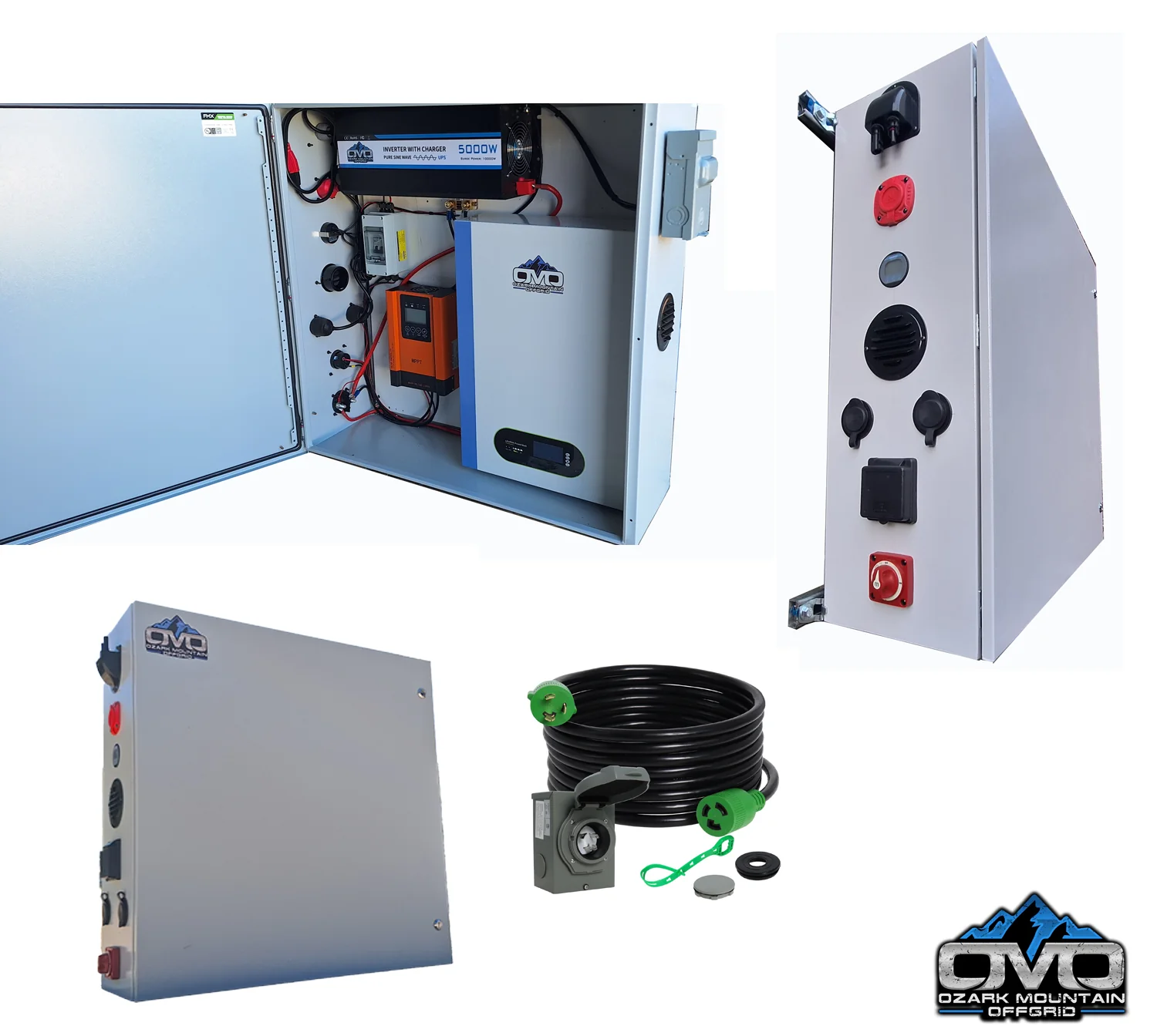 2.2KW Boat Dock Offgrid Solar Kit (4 Panel + 1 Lithium Battery) - Mountable with Plug and Play Connections - Image 6