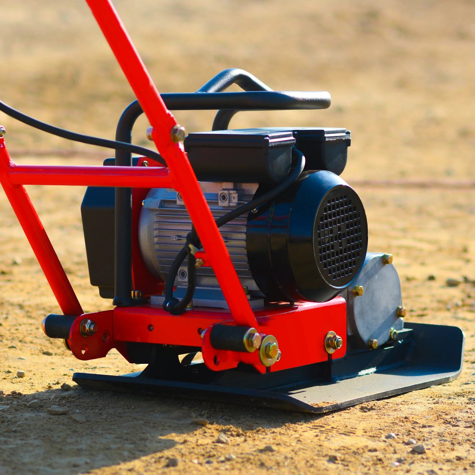 2 HP Electric Vibratory Plate Compactor Tamper for Gravel Soil Compaction - Image 14