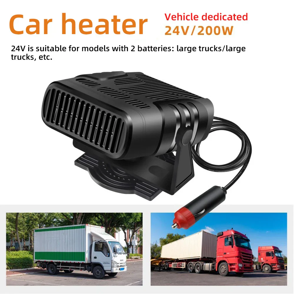 2-in-1 Car Cooling & Heater Fan – Windshield Defogger Defroster 12V/24V Auto - Image 3