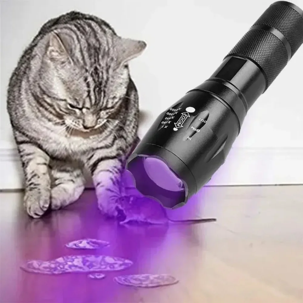 2 in 1 UV Flashlight 395nm Type C Rechargeable Blacklight Pet Stain Detection - Image 5