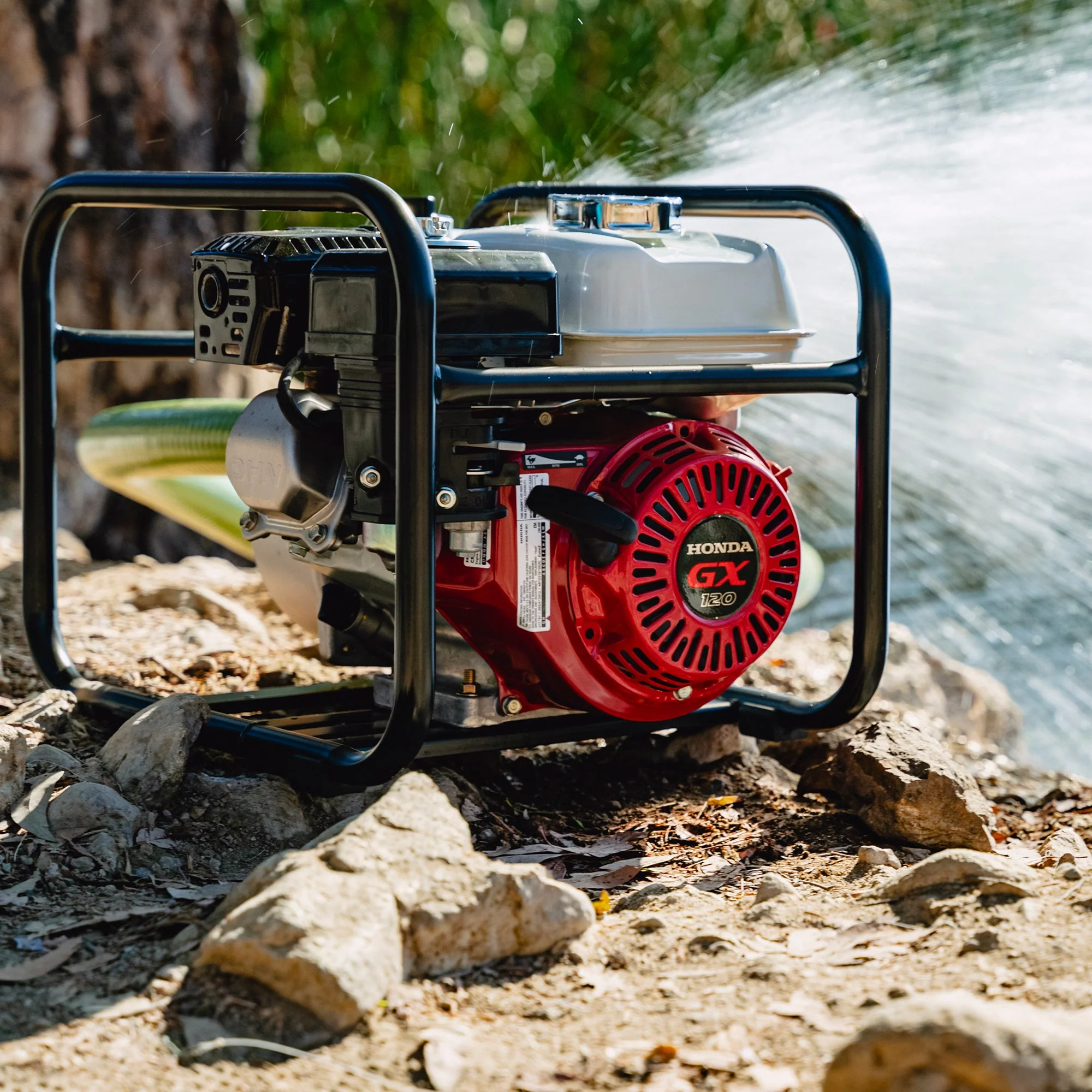 2 Inch Trash Water Pump 164 GPM 3.5HP GX120 powered by Honda Portable Utility - Image 2