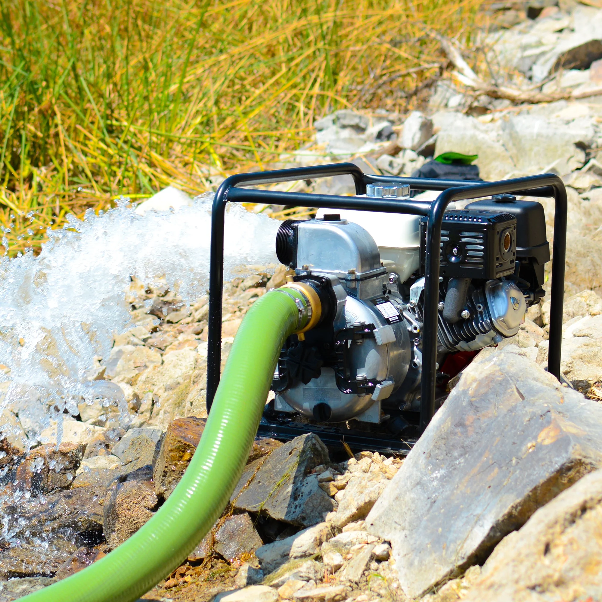 2 Inch Trash Water Pump 164 GPM 3.5HP GX120 powered by Honda Portable Utility - Image 3