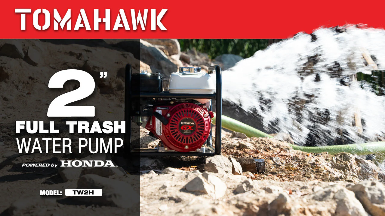 2 Inch Trash Water Pump 164 GPM 3.5HP GX120 powered by Honda Portable Utility - Image 4