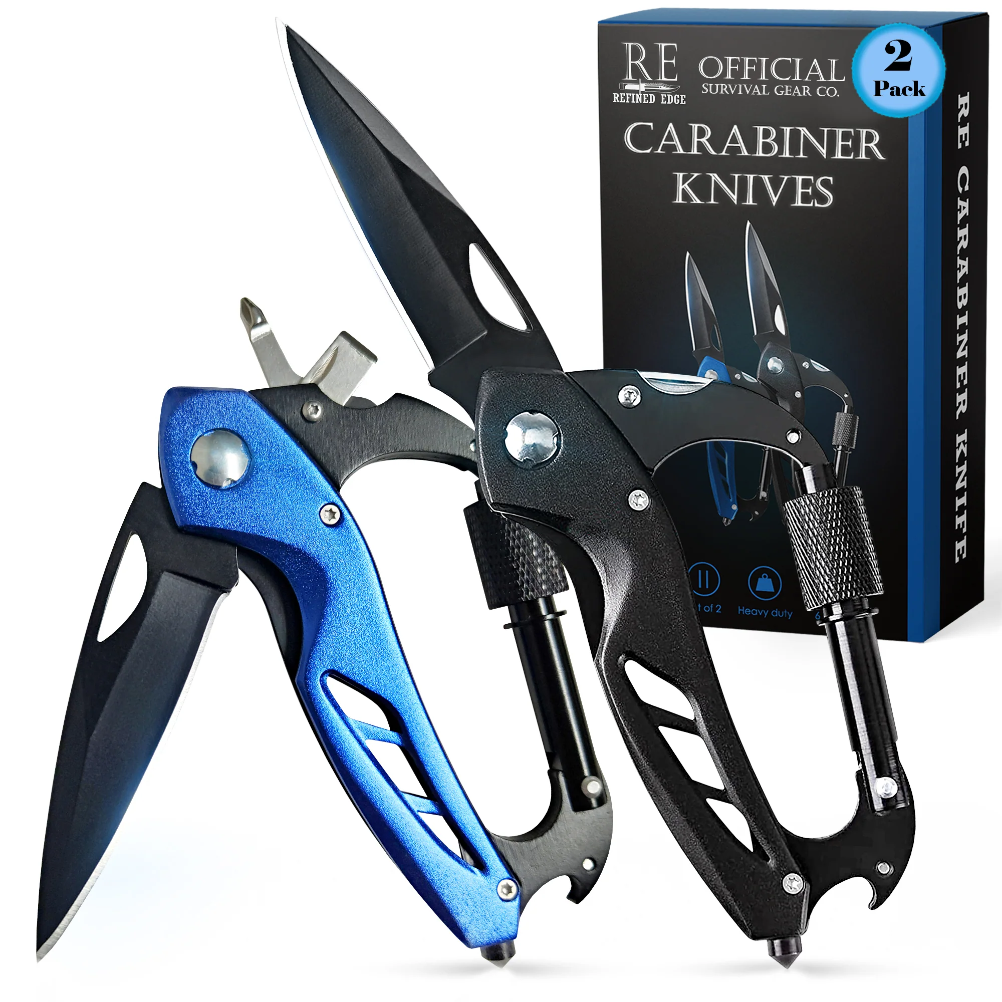 2-Pack Carabiner Knives - Image 2