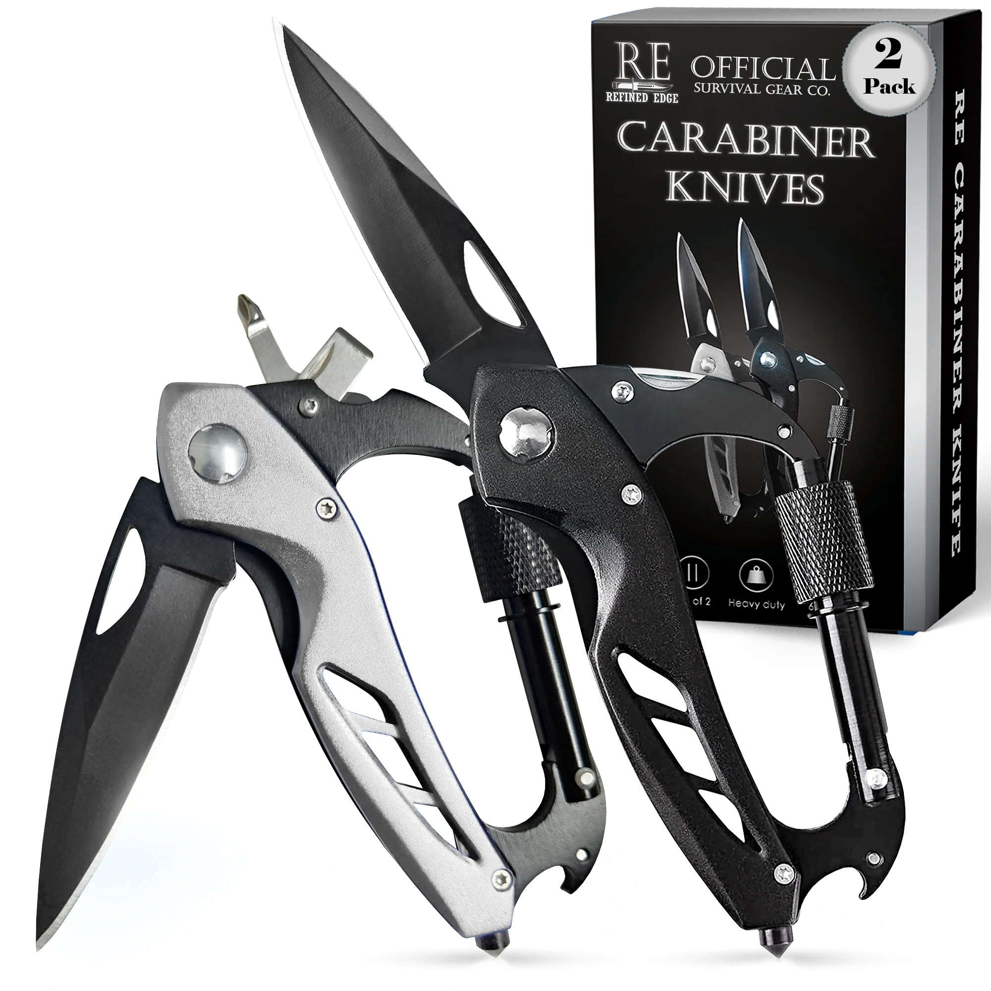 2-Pack Carabiner Knives - Image 3