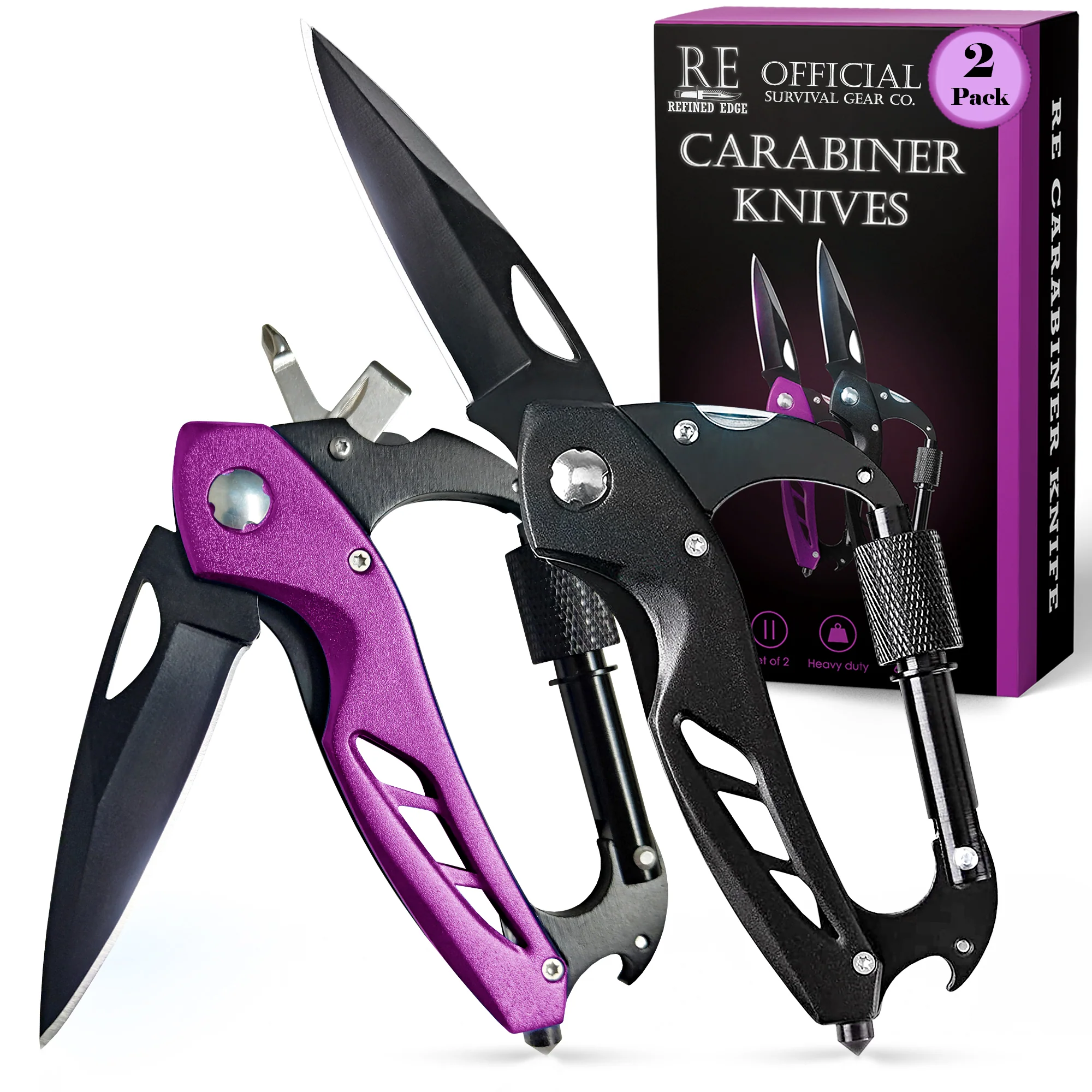 2-Pack Carabiner Knives - Image 4