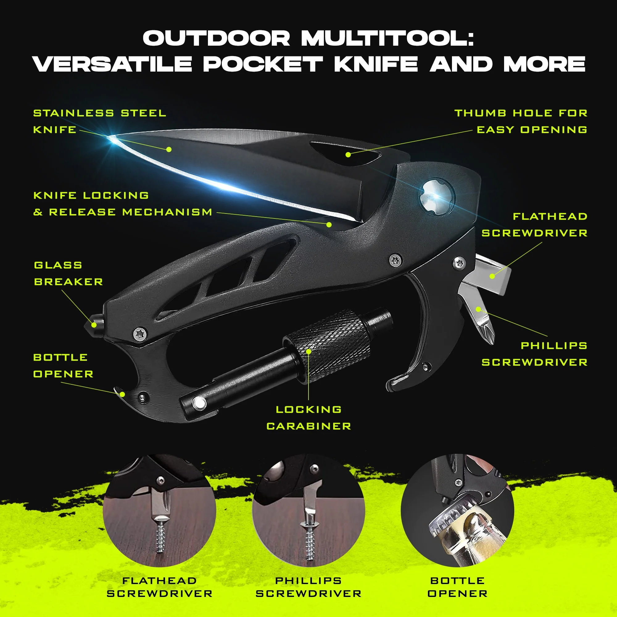 2-Pack Carabiner Knives - Image 5