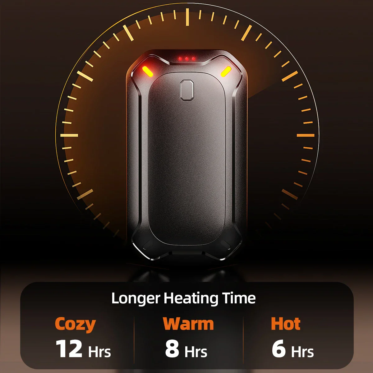 2 Pack Rechargeable Hand Warmers Dual-Sided Electric Pocket Heater for Outdoor - Image 5