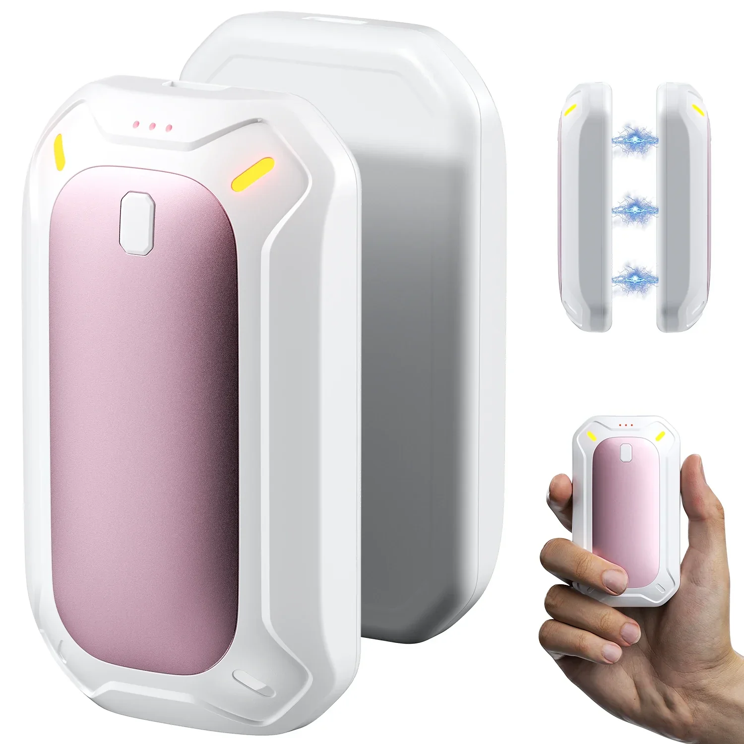 2 Pack Rechargeable Hand Warmers Dual-Sided Electric Pocket Heater for Outdoor - Image 7