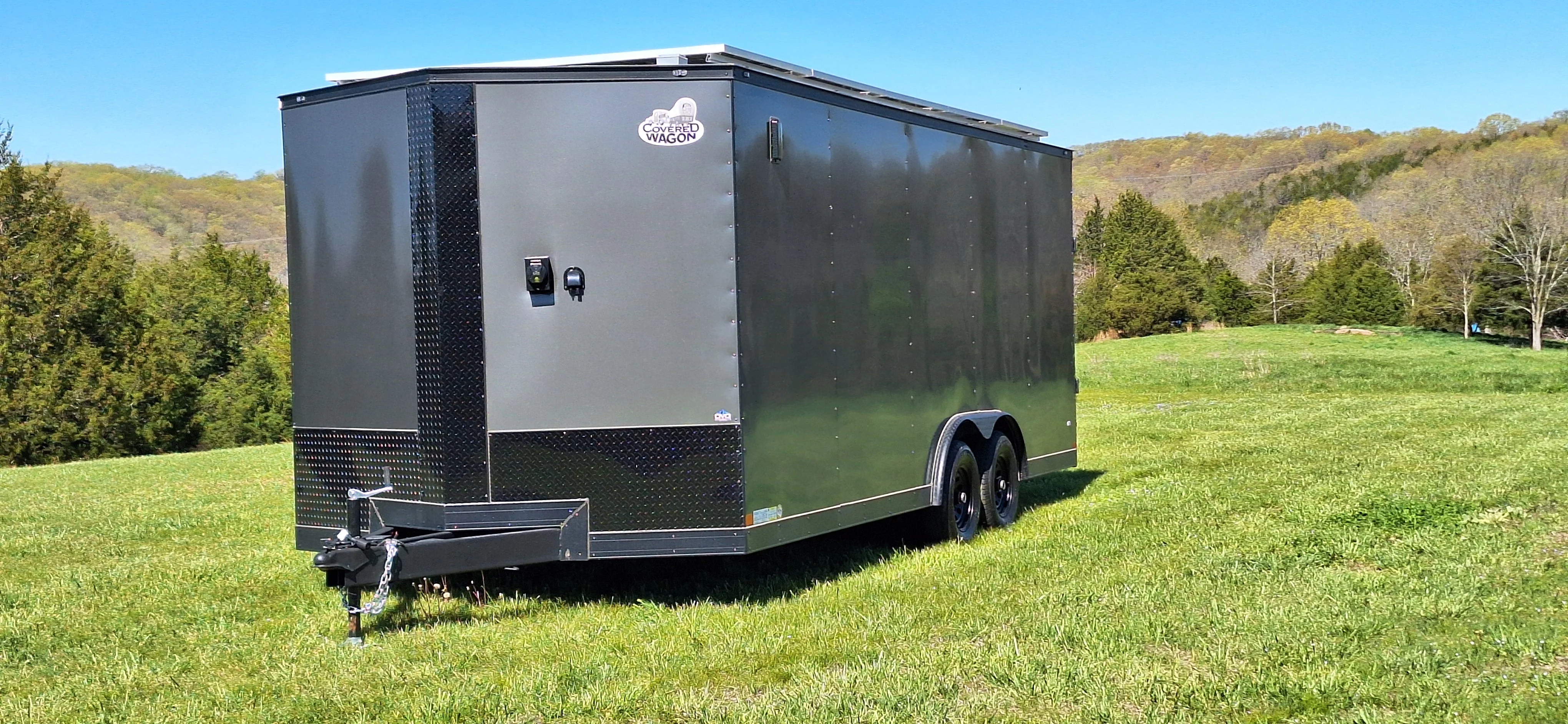 20' Enclosed SOLAR POWERED Offgrid Self-Sufficient Trailer - SOL-ARK 15K Version with 32K Lithium Battery - Image 4