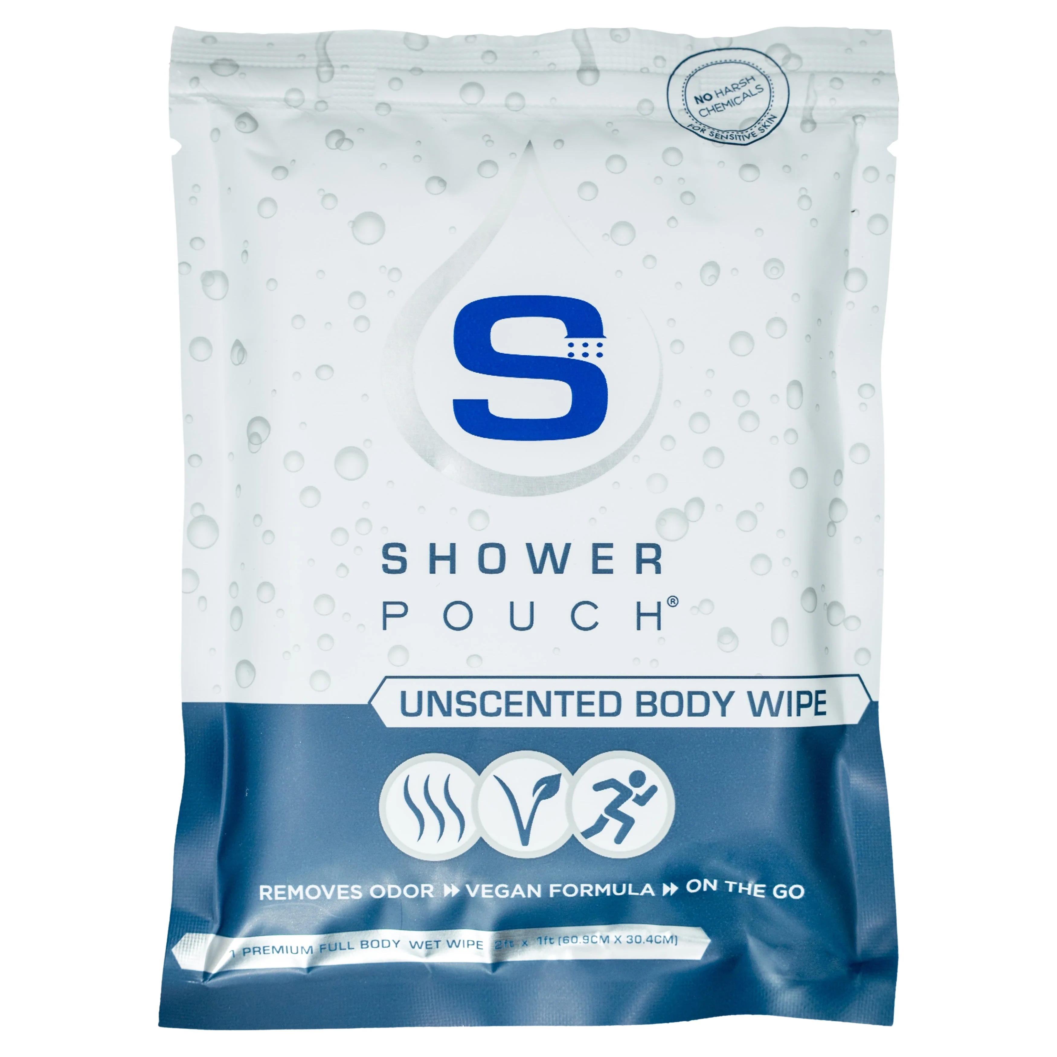 20-pack Shower Pouch XL (2' x 1') Body Wipes - Image 18