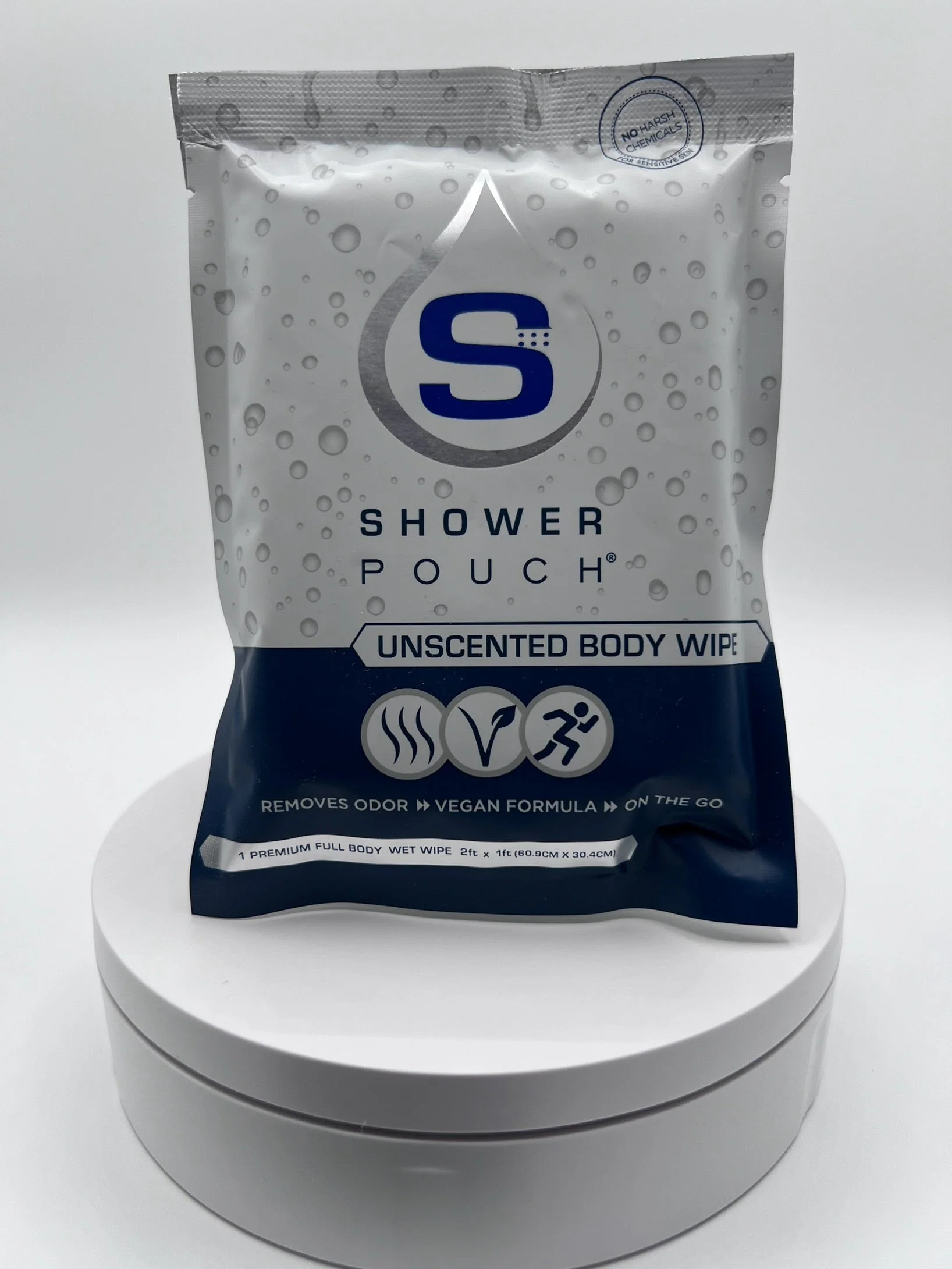 20-pack Shower Pouch XL (2' x 1') Body Wipes - Image 4