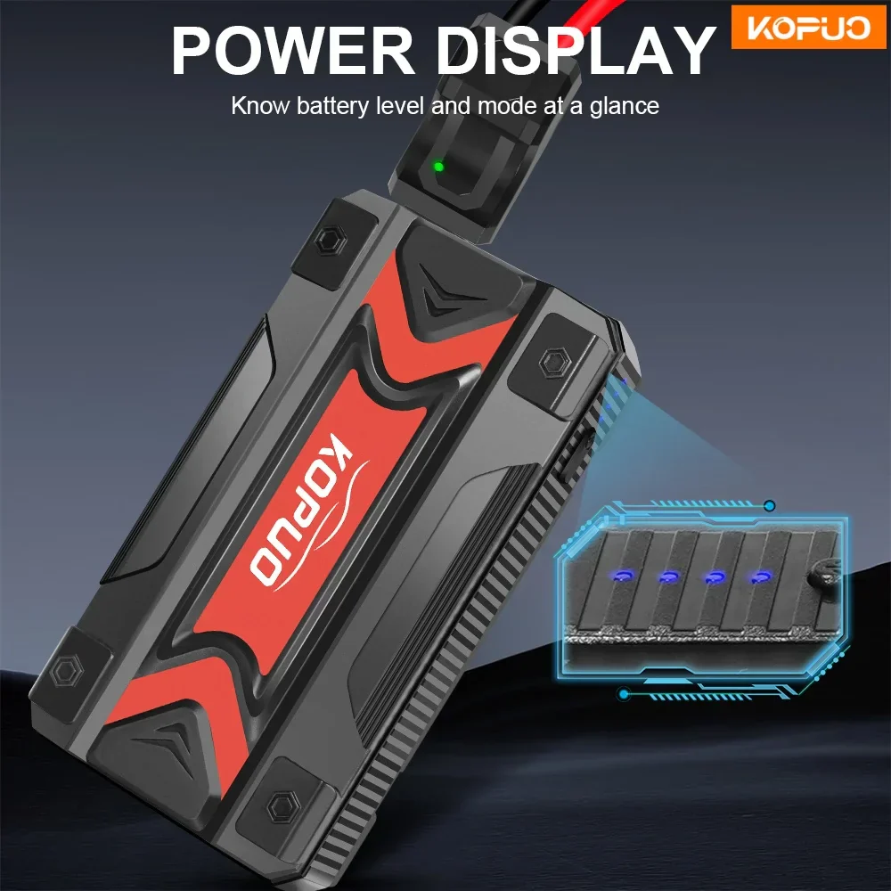2000A Car Jump Starter 12V Portable Battery Booster Fast Charge LED Light - Image 4