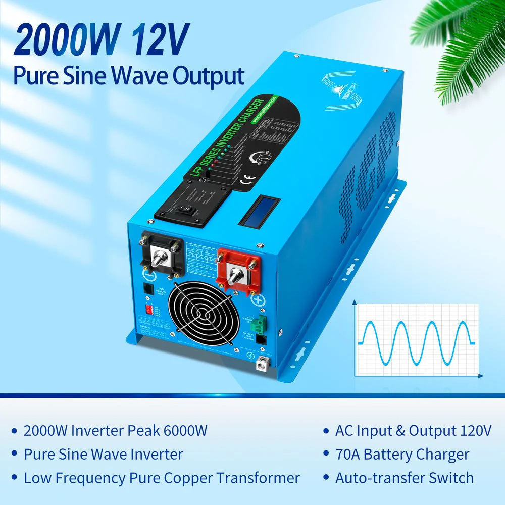 2000W/ 3000W/ 4000W DC 12V Pure Sine Wave Inverter With Charger - Image 12