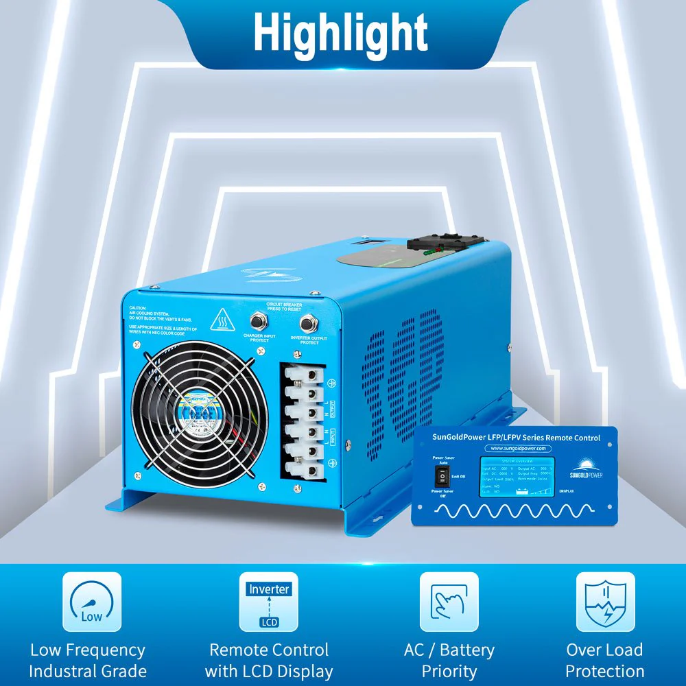 2000W/ 3000W/ 4000W DC 12V Pure Sine Wave Inverter With Charger - Image 20