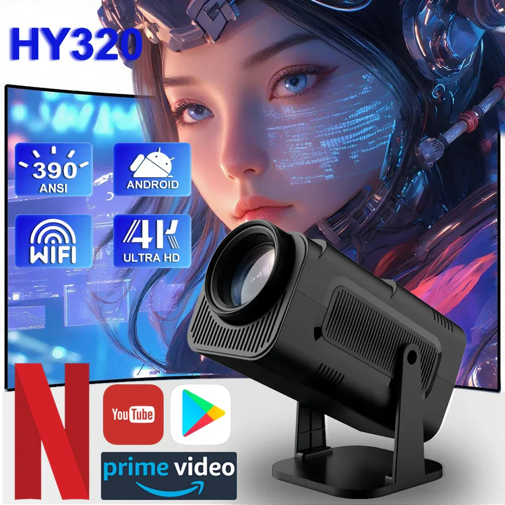 2025 4K Android 11 Projector 1080P 390ANSI Dual WiFi6 BT5.0 Portable Cinema - Image 2