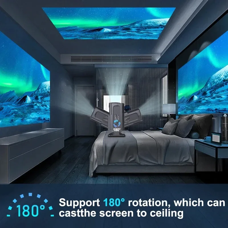 2025 4K Android 11 Projector 1080P 390ANSI Dual WiFi6 BT5.0 Portable Cinema - Image 3
