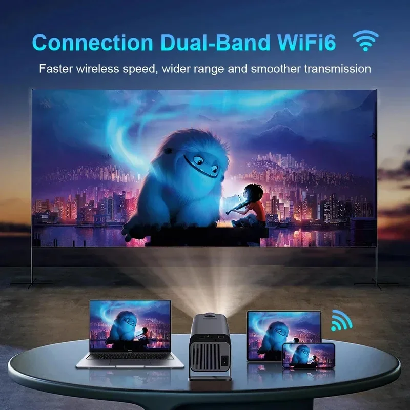 2025 4K Android 11 Projector 1080P 390ANSI Dual WiFi6 BT5.0 Portable Cinema - Image 7