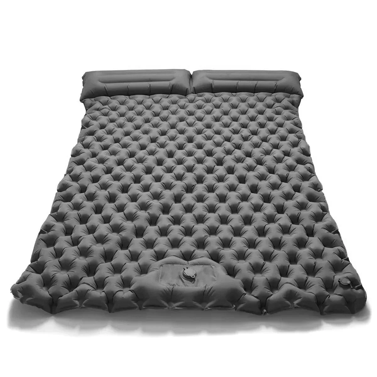 2025 Upgrade Double Air Mattress Camping Inflatable Bed Built-in Pump Waterproof - Image 9