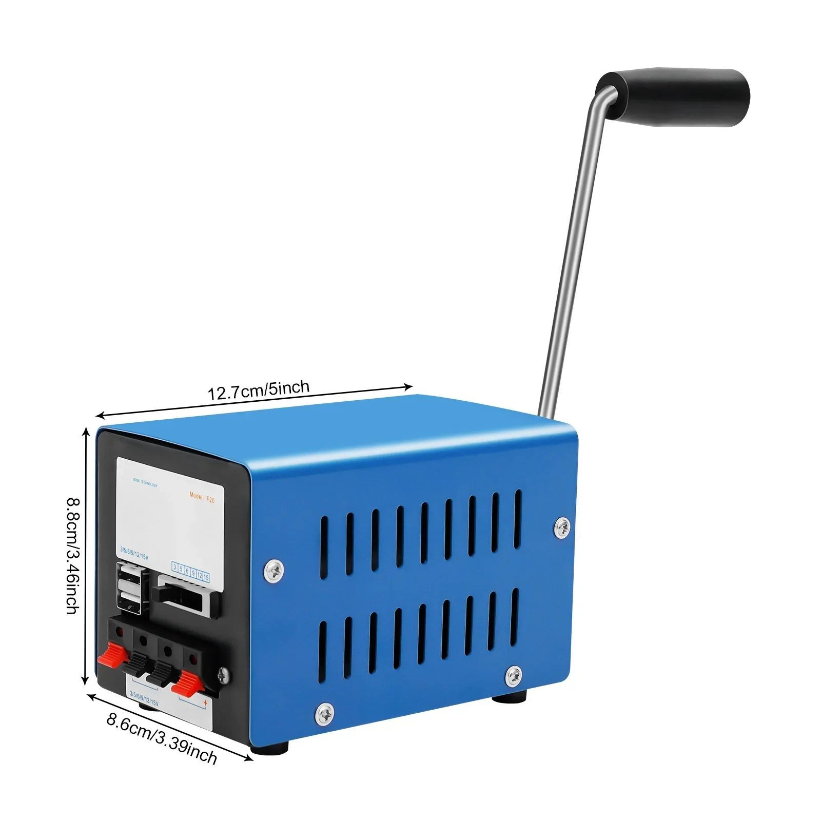 20W Hand Crank Generator Portable USB Emergency Charger for Travel Camping Survival - Image 6