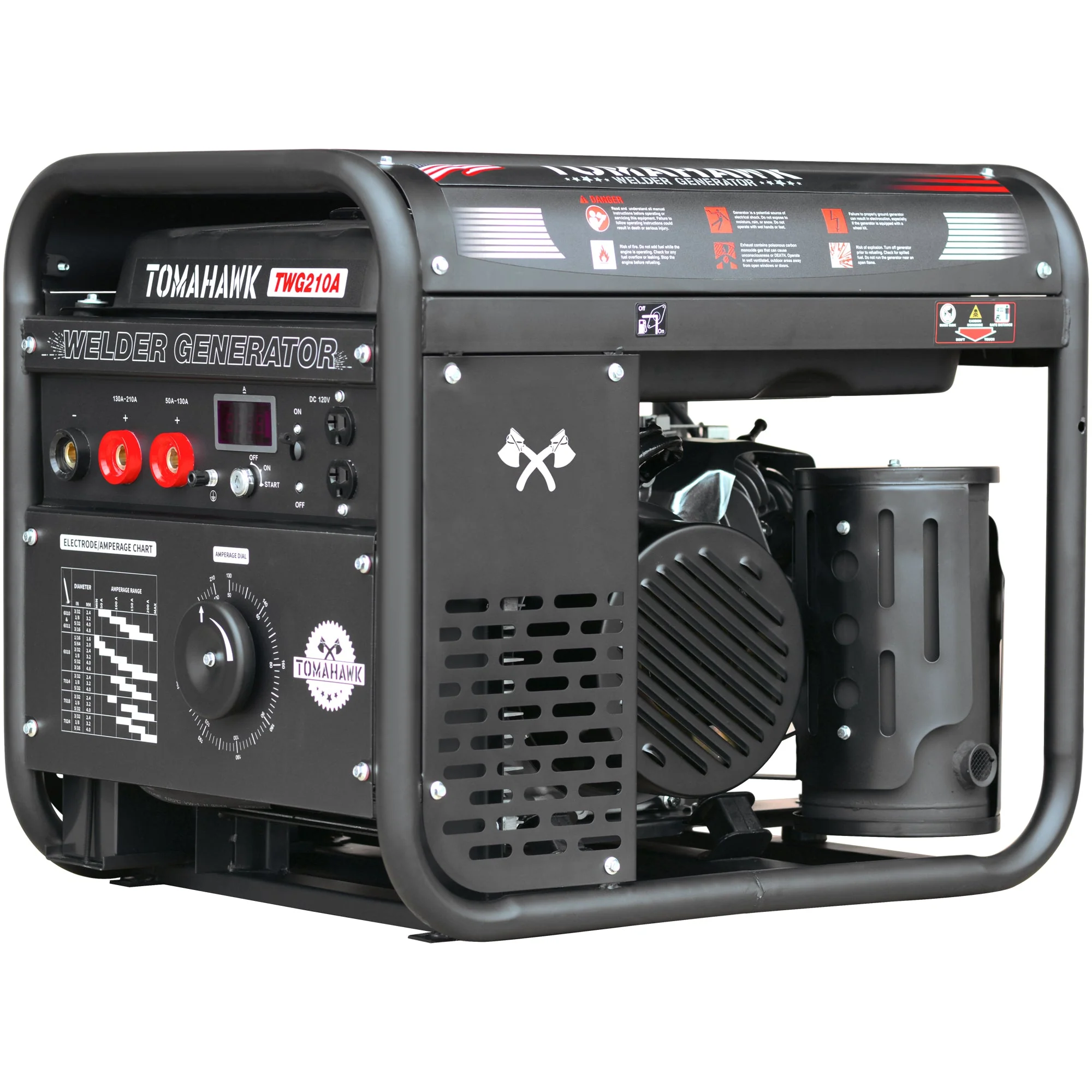 210 Amp Engine Driven Welder Generator 2000 Watt 15 HP Gas Powered - Image 8