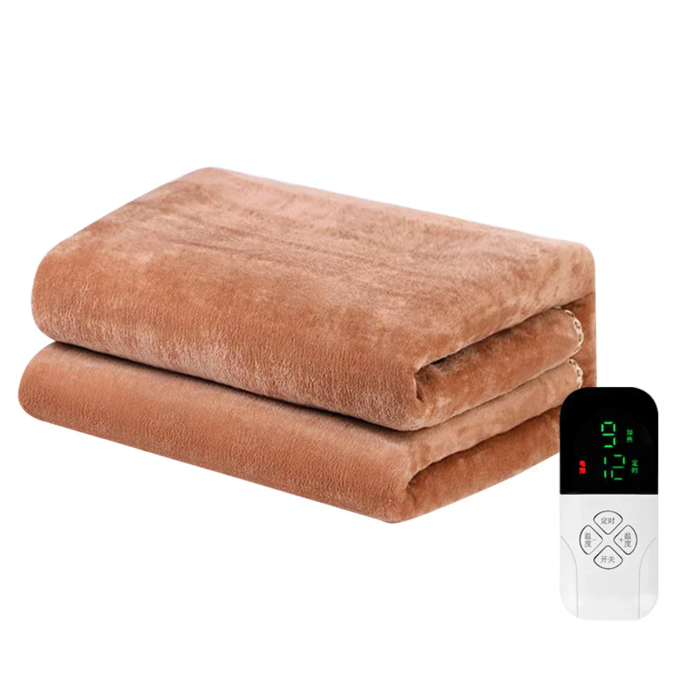 220V Electric Blanket Flannel Heated Mattress Pad Thermostat Auto Shut Off - Image 8